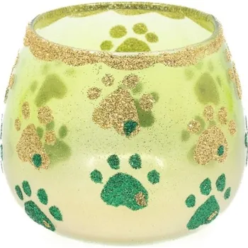 Svícen Morko Kalíšek s packami na čajovou svíčku - zelená