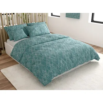 Povlečení Bavlněné povlečení FROSTLINE modrozelené Rozměr povlečení: 70 x 90 cm | 140 x 200 cm