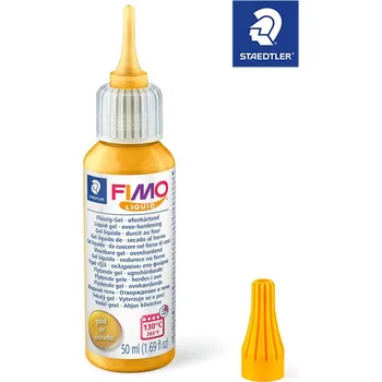 Modelovací hmota FIMO LIQUID Deco gel balení 50ml barva Zlatá