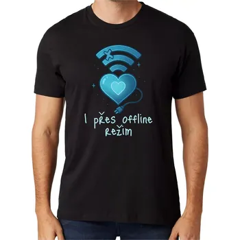 Pánské tričko Pánské tričko I přes offline režim černé