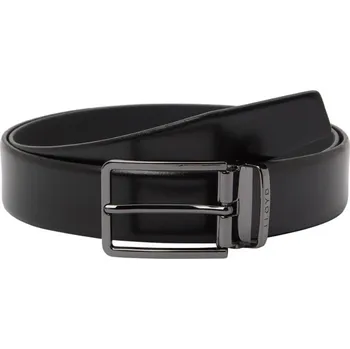 Opasek Pánský kožený opasek - černý 0253_05 délka: 100 cm