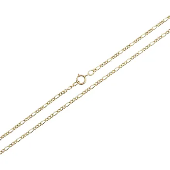 Řetízek Řetízek Figaro plný, 52 cm, 4,38 g, Au 585