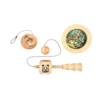 Desková hra Lesní svět Akční balíček her Oboustranný hopík + Kuličkolam + Jojo