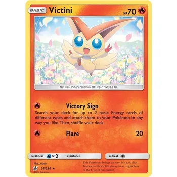 Karetní hra Victini 026/236 - Unified Minds Typ karty: Reverse Holo