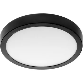 Masterled Stropní svítidlo LED 2x E27 s mikrovlnným senzorem SOLEN kulaté černé