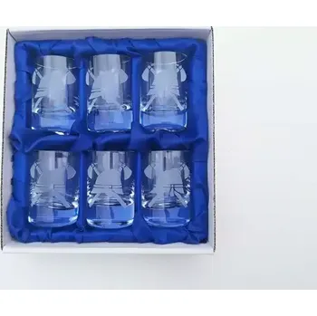 Sklenice Hasičské skleničky, štamprle 6ks - přilby