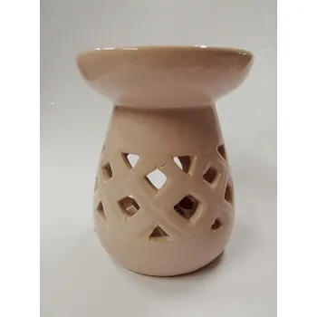 Aroma lampa Aromalampa světle růžová výřezy - výška 12 cm