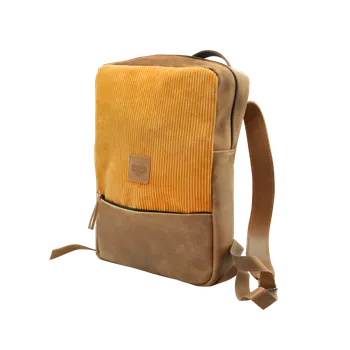 Městský batoh REDANT kožený batoh Frame hořčicový MacBook 15" a 16"