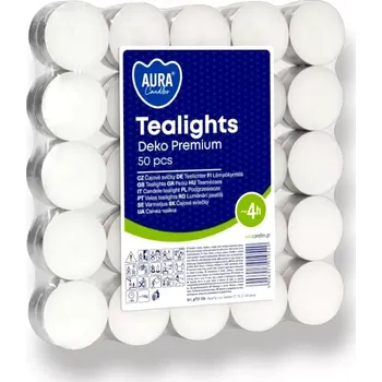 Svíčka Aura Candles Classic Premium svíčky 50 ks