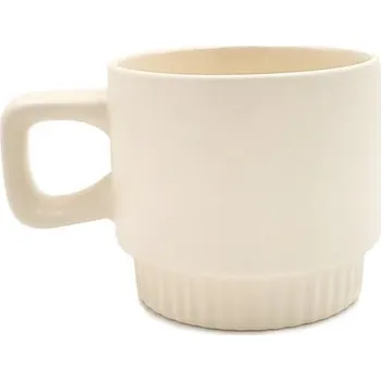 Hrnek VENTI svě.žlutý, vroubkovanané dno