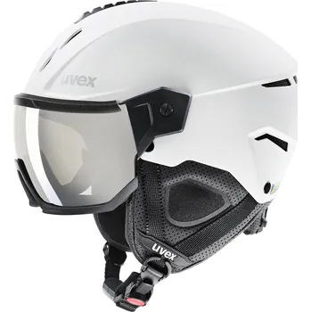 Uvex Instinct visor - white/black matt/mirror silver smoke (S2)
