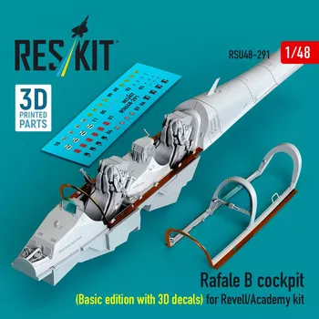 Plastikový model Reskit 1/48 Rafale B cockpit (Basic ed.w/ 3D) (REV/ACAD)