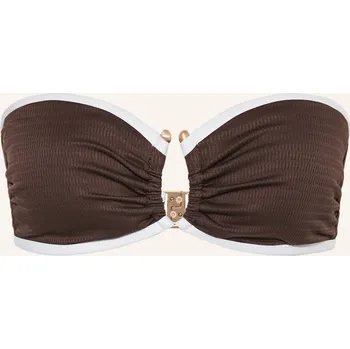 Dámské oblečení Seafolly Dámské Bandeau Bikiny Beach Bound, hnědá / zlatá /...
