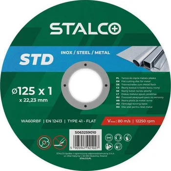 Řezný kotouč Kotouč řezný na kov Ø 125 x 1 mm, STALCO