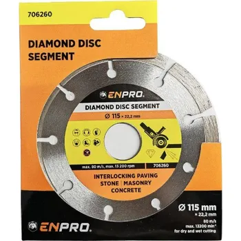 Brusný kotouč Kotouč diamantový segment Ø 180 x 22.2 mm, ENPRO