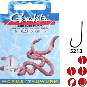 GAMAKATSU Návazec na úhoře BKD-5213R Worm Braided