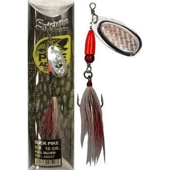 Umělá nástraha PEZON & MICHEL Třpytka Buck Pike 24 g - Full Silver (celostříbrné)