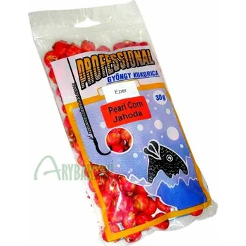 Návnadová surovina PROFESSIONAL Foukaná kukuřice Pearl Corn 30 g - Jahoda