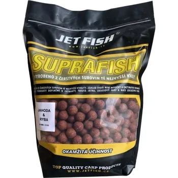 Boilies JET FISH Supra Fish Boilie Jahoda &amp; Ryba 24 mm 5 kg - 24 mm