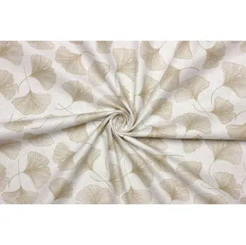 Bavlněné plátno - Květinový vzor ginkgo