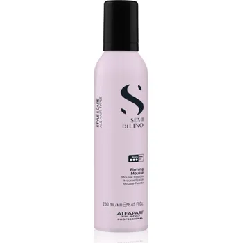Žehlička na vlasy Alfaparf Milano Semi di Lino Style&Care Firming mousse silně fixační pěna na vlasy 250 ml
