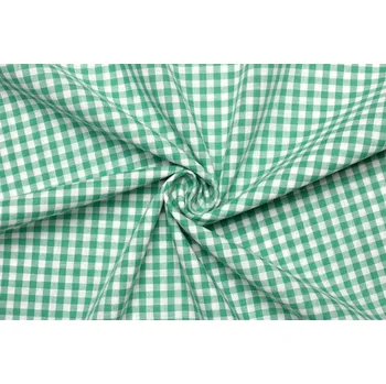 Dekorační látka - Károvaný vzor zelený - 7996