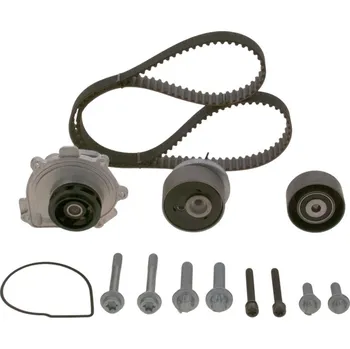 Vodní pumpa motoru Sada rozvodů - řemen s kladkami a vodní pumpa BOSCH 1 987 946 956