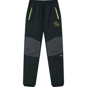 Dívčí kalhoty Chlapecké zimní kalhoty černé | GAME Wolf & Wolfie B2573 Velikost: 116