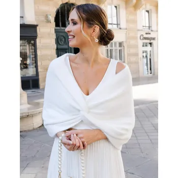 Dámské sako CONSTANT LOVE - šála s uzlem smetanová Barva: IVORY smetanová, Velikost: XS-S