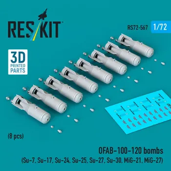 Plastikový model Reskit 1/72 OFAB-100-120 bombs (8 pcs.)