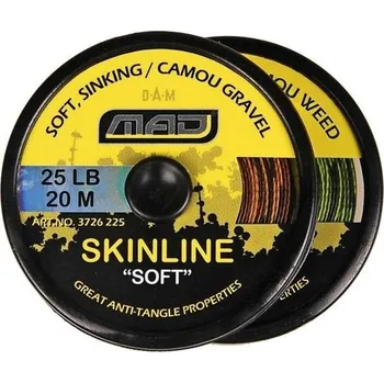MAD Návazcová Šňůra Skinline Soft Camou 25m 25Lb - tráva