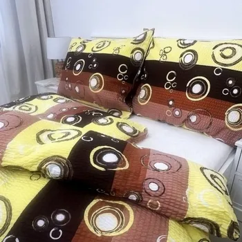 Povlak na dekorativní polštářek Krepový povlak na polštář - Bublina hnědá Zapínání: zip, Velikost polštáře: 40x40