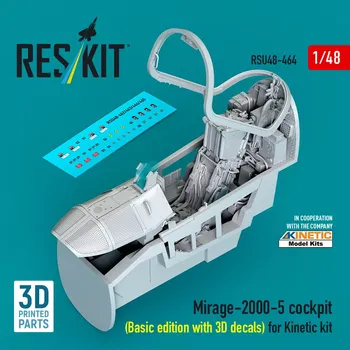 Plastikový model Reskit 1/48 Mirage 2000-5 cockpit (Basic ed.w/ 3D) (KIN)