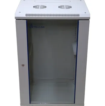 Rozvaděč Extralink 15U 600x600 Šedá | Racková skříň | montovaná na zdi