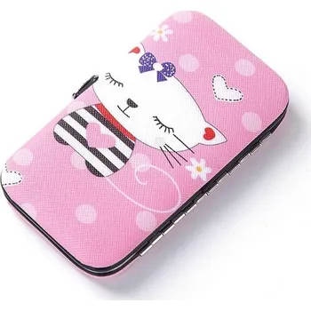 Lifestyle Dětská manikúra v pouzdře kočička/růžové