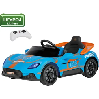 Dětské elektrovozidlo Peg Perego Hot Wheels RC Lithium 12,8V 3,1Ah 60W (stylový jednomístný sportovní vůz s motivy Hot Wheels)