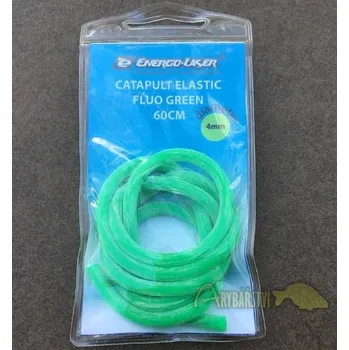 Vrhač návnad ENERGOFISH Catapult Elastic Guma do Praku Dutá 60cm - zelená / 4 mm