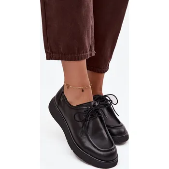 Dámské polobotky Kožené dámské polobotky Maciejka K7189-01 Barva: Černá, Velikost: 38