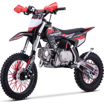 malá motorka Pitbike MiniRocket DK125 14/12 el startér, automat, sedlo 70cm černý