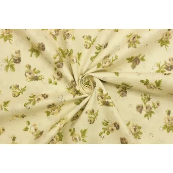 Bavlněné plátno - Květinový vzor růže