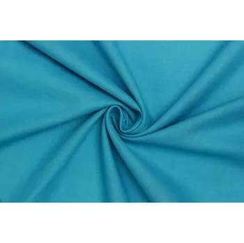 Bavlněné plátno - Tyrkysově modré