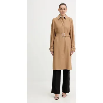Dámský kabát Kabát Karl Lagerfeld béžová barva, B1W15007 80A, vel. 36