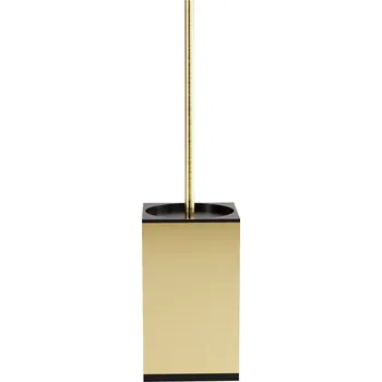 WC štětka Rea Til, kovový stojan na WC s kartáčem, zlatá matná, REA-88099