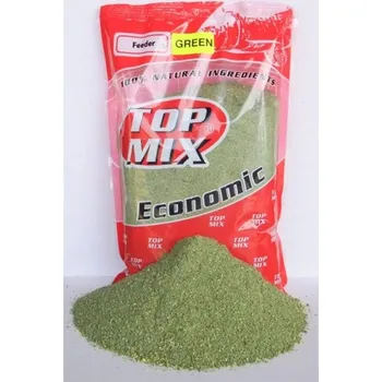 Nástraha TOP MIX Krmítková směs Economic Groundbait 1 kg - Feeder Green