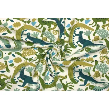 Bavlněný úplet - Dětský vzor zvířátka