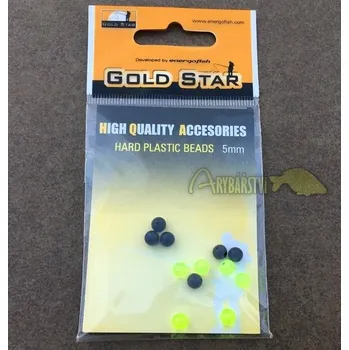 GOLD STAR Hard Plastic Beads Korálkové zarážky Plastové