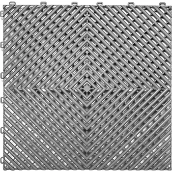 Terasové prkno Escape6 WPC dlaždice SORG, 40 × 40 × 1,9 cm, tmavě šedá, 1 ks