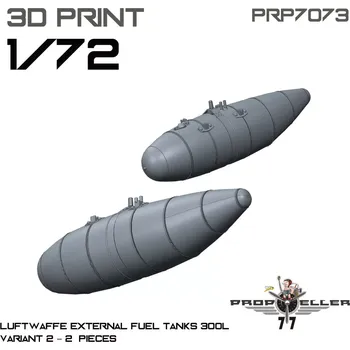 Plastikový model 77PROPELLER 1/72 Luftwaffe ext.fuel tanks 300 l - type 2 (2x)