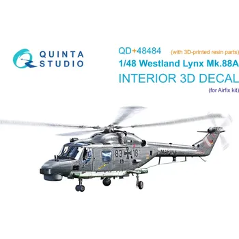 Plastikový model Quinta studio 1/48 Lynx Mk88A 3D-Print&col.Interior (AIRF)