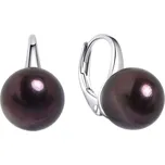MOISS Elegantní stříbrné náušnice s černými perlami EP000092 + 2 měsíce na vrácení zboží